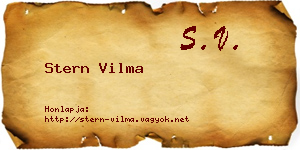 Stern Vilma névjegykártya